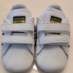 Adidas ORIGINAL ADIDAS SUPERSTAR CRIB SHOES BABY TODDLER Size 1k